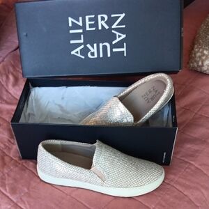 Naturalizer Metallic Slip-On Loafers